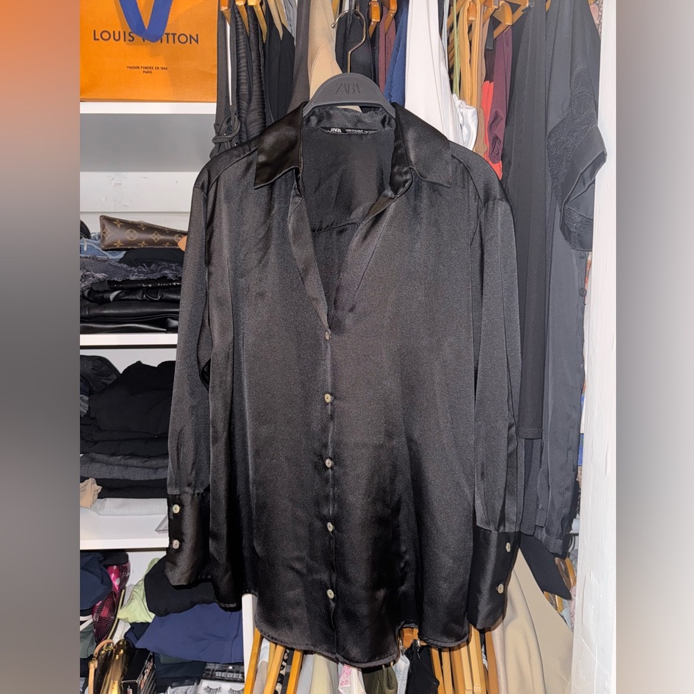 Zara black blouse